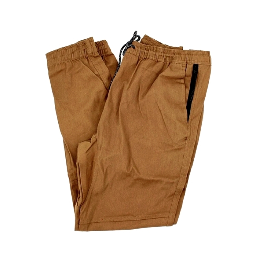 EUC Rue21 Mens Stylish Chino Joggers W/ Drawstring Tan Sz. M